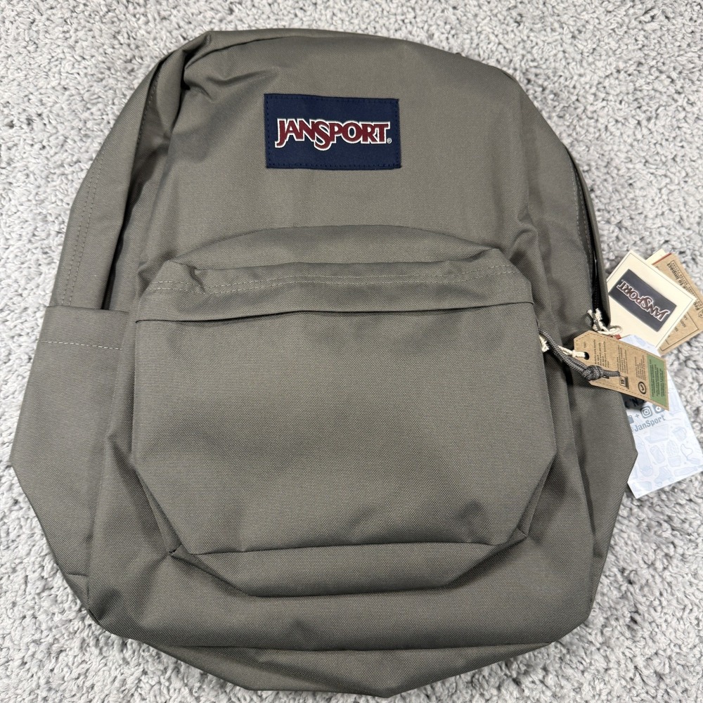 JanSport SuperBreak Plus Backpack Graphite Grey Laptop School Bag JS0A4QUE7H6